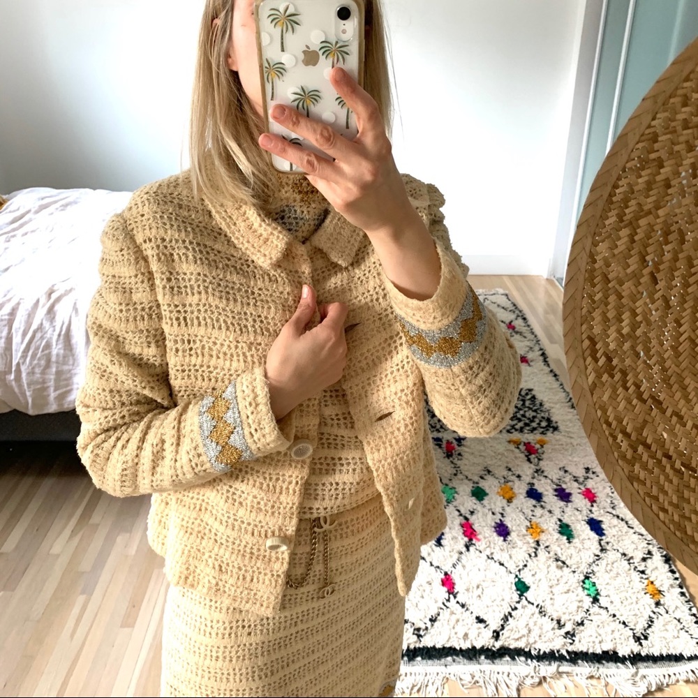 Beautiful Vintage Dress + Jacket Sz S - Picture 6 of 8